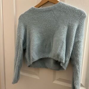 Charlie Holiday Soft Blue Crew Neck Sweater